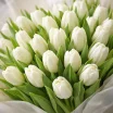 Вся моя нежность - букет из белых тюльпанов 2